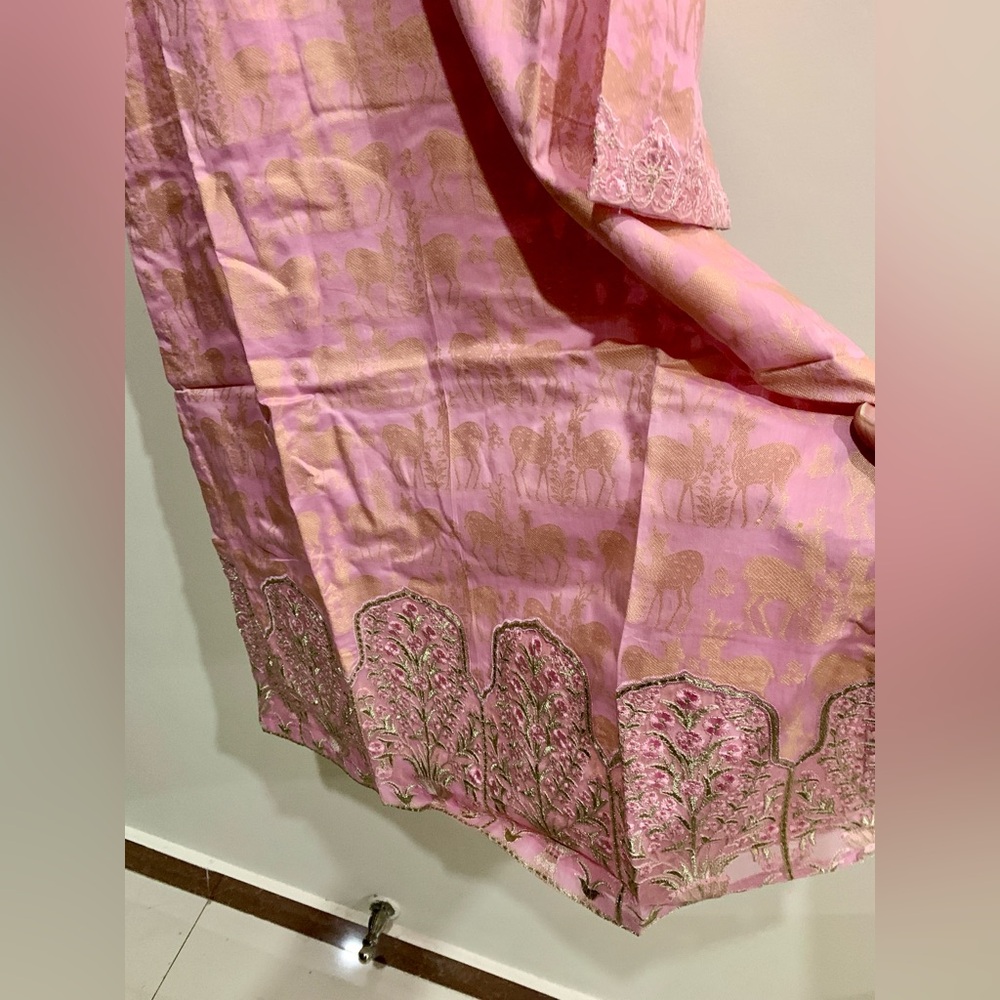 Elegant Pink Women's Dress - Picture 5 of 12